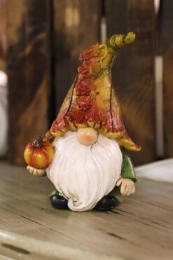 Resin Harvest Gnome Figurines - Set Of 3 Assorted -Battery Operated Candles Shop harvest gnome 2