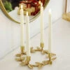 Holly Leaf Taper Candle Holder - From RAZ - NEW 2023 -Battery Operated Candles Shop holly leaf candle stick