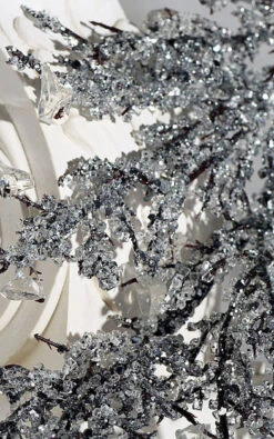 36 Inch Crystal Spray With Ice And Mirror Pieces -Battery Operated Candles Shop ice branch det