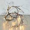 6 Foot Electric Lighted Iced Willow Garland - 48 Lights -Battery Operated Candles Shop ice garland new image