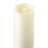 Moving Flame Ivory Candle Battery Operated 3.5 X 7 Timer - Remote Ready -Battery Operated Candles Shop ivory 7 inch moving flame candle