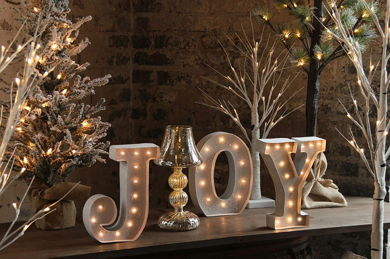 Silver Mercury Glass Tabletop Light - 11.5 Inch Battery Operated 4 Silver Mercury Glass Tabletop Light - 11.5 Inch Battery Operated - Image 2