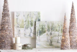 Lighted Snowy Cone Trees Set Of 3 Battery Operated -Battery Operated Candles Shop lighted20cone20trees20glam