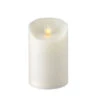 Outdoor Moving Flame Ivory Resin Battery Operated Candle 5 Inch - Timer Remote Ready -Battery Operated Candles Shop new 5 inch ivory outdoor