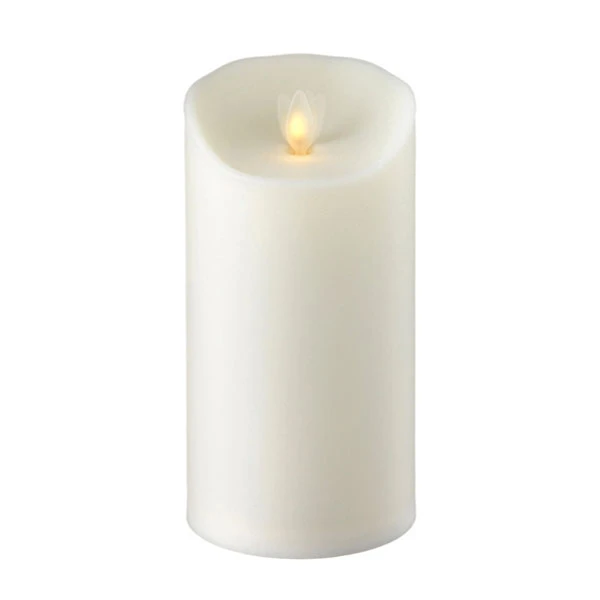Outdoor Moving Flame Ivory Resin Battery Operated Candle 7 Inch - Timer Remote Ready 3 Outdoor Moving Flame Ivory Resin Battery Operated Candle 7 Inch - Timer Remote Ready