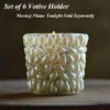 Pearl Votive Holder - 2.5 Inch Set Of 6 -Battery Operated Candles Shop pearl votive holder