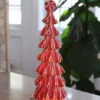 Lighted Peppermint Candy Ribbon Tree - Battery Operated 13.5 Inch 2 Lighted Peppermint Candy Ribbon Tree - Battery Operated 13.5 Inch -Battery Operated Candles Shop peppermint tree tall 1