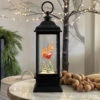 Animated Flying Santa And Reindeer Lighted Water Lantern -Battery Operated Candles Shop rotating santa 2