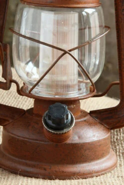 Battery Operated Vintage Style Dimmable Rusty Lantern With 12 LED's 7 Battery Operated Vintage Style Dimmable Rusty Lantern With 12 LED's -Battery Operated Candles Shop rusty led lantern det large