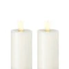 Wax 3.5 Inch Ivory Moving Flame Votive Candles Set Of 2 - Remote Ready -Battery Operated Candles Shop set of 2 ivory wax votives