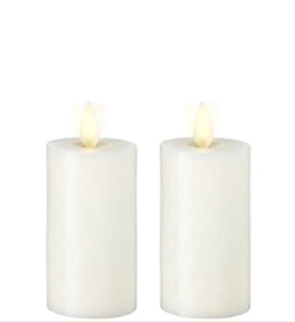 Wax 3.5 Inch Ivory Moving Flame Votive Candles Set Of 2 - Remote Ready 3 Wax 3.5 Inch Ivory Moving Flame Votive Candles Set Of 2 - Remote Ready