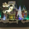 Musical Animated Christmas Winter Ski Village - With Sound And Motion -Battery Operated Candles Shop ski village main