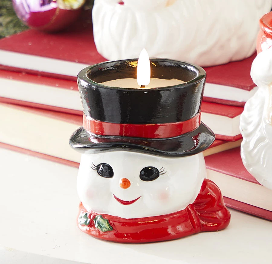 Snowman Candle Battery Operated 4 Inch With Timer - NEW From RAZ 2023 3 Snowman Candle Battery Operated 4 Inch With Timer - NEW From RAZ 2023