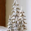 Snowy Trees Set Of 3 - NEW -Battery Operated Candles Shop snowy trees glam image