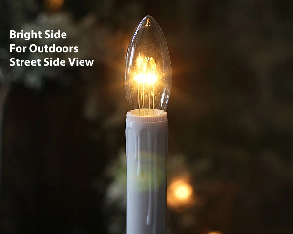 Ultra Bright Adjustable LED Cordless Window Candle Dual Sided Bulb - Timer - Brass Finish 8 Ultra Bright Adjustable LED Cordless Window Candle Dual Sided Bulb - Timer - Brass Finish - Image 6