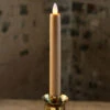 8 Inch Taupe Moving Flame Battery Operated Taper Candle - Timer 1 8 Inch Taupe Moving Flame Battery Operated Taper Candle - Timer -Battery Operated Candles Shop taupe dancing flame taper