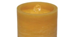 Yellow Wax With Butterfly Design Aquaflame Fountain Candle - Remote Control 8 Yellow Wax With Butterfly Design Aquaflame Fountain Candle - Remote Control -Battery Operated Candles Shop water