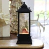 Red Barn Lighted Water Lantern In Swirling Glitter With Timer 1 Red Barn Lighted Water Lantern In Swirling Glitter With Timer -Battery Operated Candles Shop water lantern barn