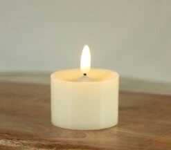 Set Of 4 Wax Votive Candles 2.5 X 2.5 - Timer