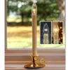 Traditional Flameless Window Candle Bright Dual Sided Bulb - Brass Finish - Timer -Battery Operated Candles Shop wb main 2