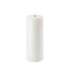 Uyuni 3 Inch X 7 Inch White Pillar Candle - Remote Ready -Battery Operated Candles Shop white 3x7 uyuni