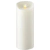 Moving Flame White Unscented Candle Battery Operated 3.5 X 9 - Timer - Remote Ready 2 Moving Flame White Unscented Candle Battery Operated 3.5 X 9 - Timer - Remote Ready -Battery Operated Candles Shop white 9 inch moving flame candle