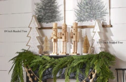 Battery Operated Candles Shop -Battery Operated Candles Shop white beaded trees 1