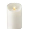 Moving Flame White Candle Battery Operated 3.5 X 5 - Timer - Remote Ready -Battery Operated Candles Shop white moving flame 5 inch