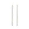 Uyuni 11 Inch White Taper Candle Set Of 2 - Remote Ready -Battery Operated Candles Shop white taper uyuni candles