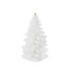 Uyuni 4.25 X 8 Inch White Christmas Tree Candle - Remote Ready -Battery Operated Candles Shop white tree uyuni candle