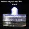 Wholesale Florist 100 Pack White Waterproof Tea Lights -Battery Operated Candles Shop wholesale 100 tea