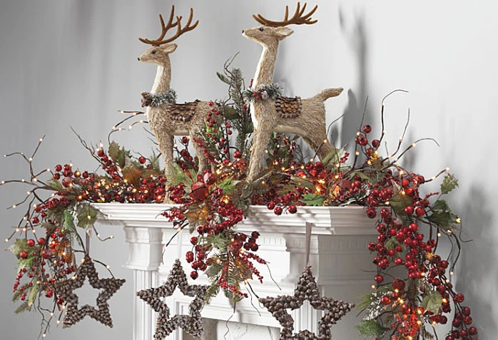 Electric Lighted Willow Garland - 96 Bulbs 5 Feet 4 Electric Lighted Willow Garland - 96 Bulbs 5 Feet - Image 2