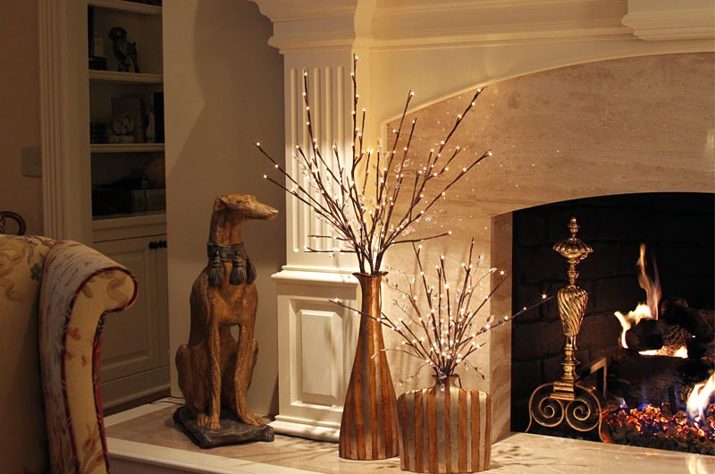 Electric Lighted Willow Branch 96 Lights - 3 Stems - 3 Feet Tall 4 Electric Lighted Willow Branch 96 Lights - 3 Stems - 3 Feet Tall - Image 2