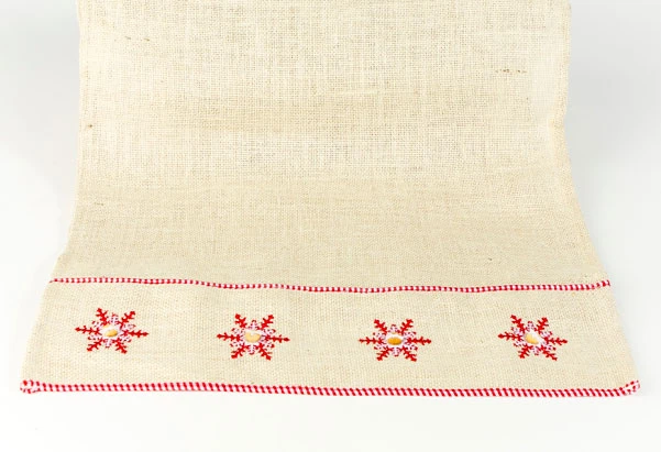 Snowflake Runner With Button Center - 72 Inch Table Runner 5 Snowflake Runner With Button Center - 72 Inch Table Runner - Image 3